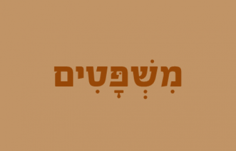 פרשת השבוע לילדים – משפטים